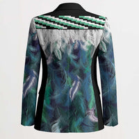 Aotearoa Korowai Motif Blazer Maori Wheku Poutama - Polynesian Pride