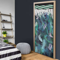 Aotearoa Korowai Motif Door Cover Maori Wheku Poutama - Polynesian Pride