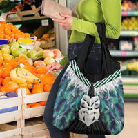 Aotearoa Korowai Motif Grocery Bag Maori Wheku Poutama