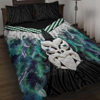 Aotearoa Korowai Motif Quilt Bed Set Maori Wheku Poutama