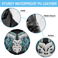 Aotearoa Korowai Motif Spare Tire Cover Maori Wheku Poutama