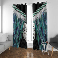 Aotearoa Korowai Motif Window Curtain Maori Wheku Poutama