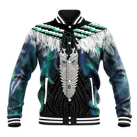 Aotearoa Korowai Motif Baseball Jacket Maori Tane Poutama