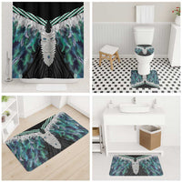 Aotearoa Korowai Motif Bathroom Set Maori Tane Poutama - Polynesian Pride