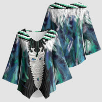 Aotearoa Korowai Motif Kimono Sleeve Blouse Maori Tane Poutama - Polynesian Pride