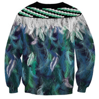 Aotearoa Korowai Motif Sweatshirt Maori Tane Poutama