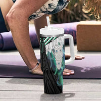 Aotearoa Korowai Motif Tumbler With Handle Maori Tane Poutama