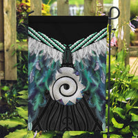 Aotearoa Korowai Motif Garden Flag Maori Koru Poutama