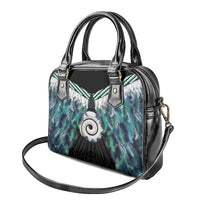 Aotearoa Korowai Motif Shoulder Handbag Maori Koru Poutama