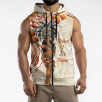 Heiva i Tahiti Sleeveless Zip Hoodie Ori Tahitian Dance Tiare Maori