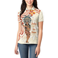 Heiva i Tahiti Women Polo Shirt Ori Tahitian Dance Tiare Maori