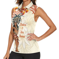 Heiva i Tahiti Women Sleeveless Polo Shirt Ori Tahitian Dance Tiare Maori LT14 - Polynesian Pride