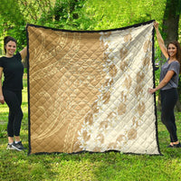 Heiva i Tahiti Quilt Tahitian Tiare Maori Cowrie Lei Brown