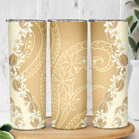 Heiva i Tahiti Skinny Tumbler Tahitian Tiare Maori Cowrie Lei Brown LT14 - Polynesian Pride