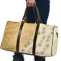 Heiva i Tahiti Travel Bag Tahitian Tiare Maori Cowrie Lei Brown
