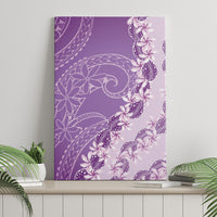 Heiva i Tahiti Canvas Wall Art Tahitian Tiare Maori Cowrie Lei Purple