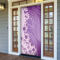 Heiva i Tahiti Door Cover Tahitian Tiare Maori Cowrie Lei Purple LT14 - Polynesian Pride