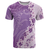 Heiva i Tahiti T Shirt Tahitian Tiare Maori Cowrie Lei Purple