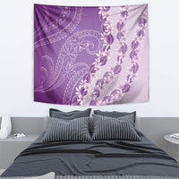 Heiva i Tahiti Tapestry Tahitian Tiare Maori Cowrie Lei Purple