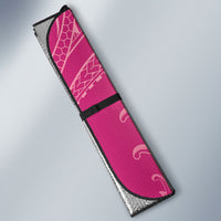 Heiva i Tahiti Auto Sun Shade Tahitian Tiare Maori Cowrie Lei Pink