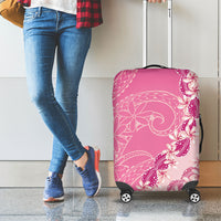 Heiva i Tahiti Luggage Cover Tahitian Tiare Maori Cowrie Lei Pink