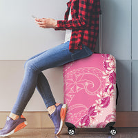 Heiva i Tahiti Luggage Cover Tahitian Tiare Maori Cowrie Lei Pink