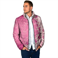 Heiva i Tahiti Padded Jacket Tahitian Tiare Maori Cowrie Lei Pink