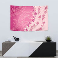 Heiva i Tahiti Tapestry Tahitian Tiare Maori Cowrie Lei Pink