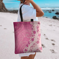 Heiva i Tahiti Tote Bag Tahitian Tiare Maori Cowrie Lei Pink