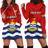 Personalised Kiribati Independence Day Hoodie Dress Happy 44th Anniversary Flag Style LT14 - Polynesian Pride