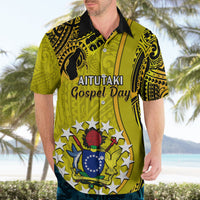 Personalised 27 October Aitutaki Island Gospel Day Hawaiian Shirt Cook Islands Tribal Pattern LT14 - Polynesian Pride
