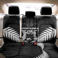 New Zealand Silver Fern Rugby Back Car Seat Cover Haka Dance With Aotearoa Maori Pattern