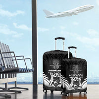New Zealand Silver Fern Rugby Luggage Cover Haka Dance With Aotearoa Maori Pattern LT14 - Polynesian Pride