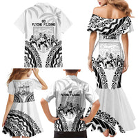 Fiji Tapa Rugby Family Matching Mermaid Dress and Hawaiian Shirt Cibi Dance With Fijian Pattern LT14 - Polynesian Pride