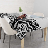 Fiji Tapa Rugby Tablecloth Cibi Dance With Fijian Pattern