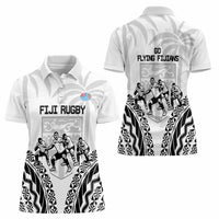 Fiji Tapa Rugby Women Polo Shirt Cibi Dance With Fijian Pattern