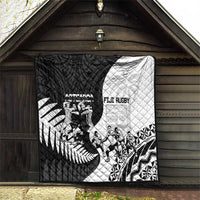 New Zealand And Fiji Tapa Rugby Quilt Haka Dance Mix Cibi Dance Together