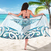 New Zealand Manta Ray Tattoo Sarong Aotearoa Maori Haehae Paua Shell - Polynesian Pride