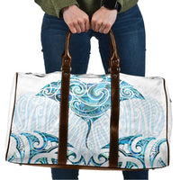 New Zealand Manta Ray Tattoo Travel Bag Aotearoa Maori Haehae Paua Shell - Polynesian Pride