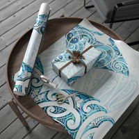 New Zealand Manta Ray Tattoo Wrapping Paper Aotearoa Maori Haehae Paua Shell - Polynesian Pride