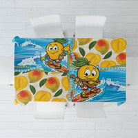 Aloha Hawaii Summer Tablecloth Hawaiian Lei Surfing Mango Palaka Motifs