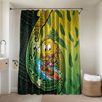 Hawaii Surfing Mango Bathroom Set Manako Polynesian Fish Hook