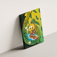 Hawaii Surfing Mango Canvas Wall Art Manako Polynesian Fish Hook