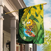 Hawaii Surfing Mango Garden Flag Manako Polynesian Fish Hook