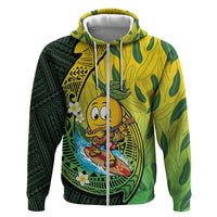 Hawaii Surfing Mango Hoodie Manako Polynesian Fish Hook