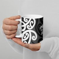 Lil Pakeha Lil Maori New Zealand Ceramic Mug Kiwi Proud Mangopare Pattern LT14 - Polynesian Pride