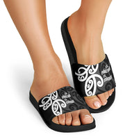 Lil Pakeha Lil Maori New Zealand Slide Sandals Kiwi Proud Mangopare Pattern LT14 - Polynesian Pride