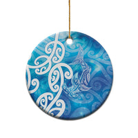Hammerhead Shark Tattoo New Zealand Ceramic Ornament Maori Galaxy Mangopare Pattern LT14 - Polynesian Pride