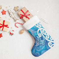 Hammerhead Shark Tattoo New Zealand Christmas Stocking Maori Galaxy Mangopare Pattern LT14 - Polynesian Pride