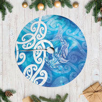 Hammerhead Shark Tattoo New Zealand Tree Skirt Maori Galaxy Mangopare Pattern LT14 Casual Turquoise - Polynesian Pride